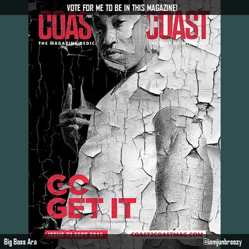 JunBreezePromo's tweet photo. Vote for me to be featured in @coast2coastmag Issue 73 w/@gogetittrill! https://t.co/x2OMIXJCUy #Coast2Coast https://t.co/EuyDVZ36Sq