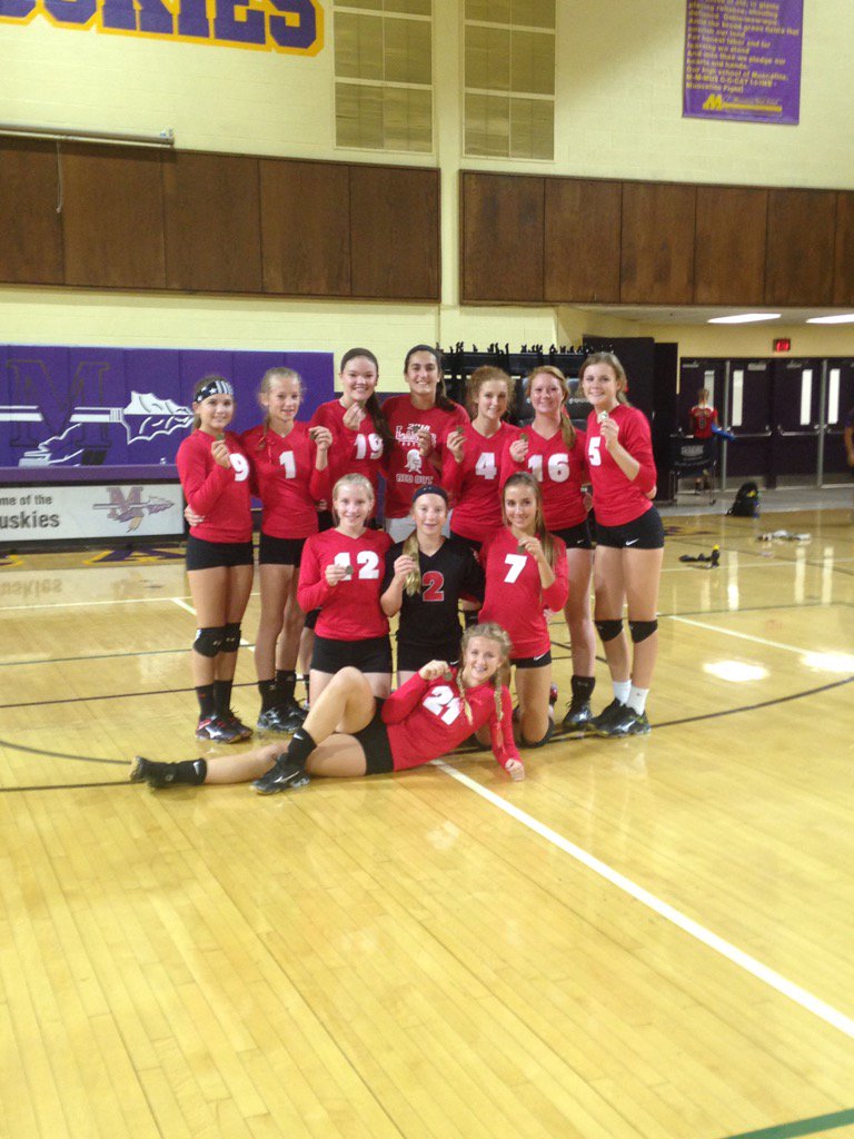 Congrats to NS Scarlet for winning the Muscatine tournament today! 🔥🏐🔥