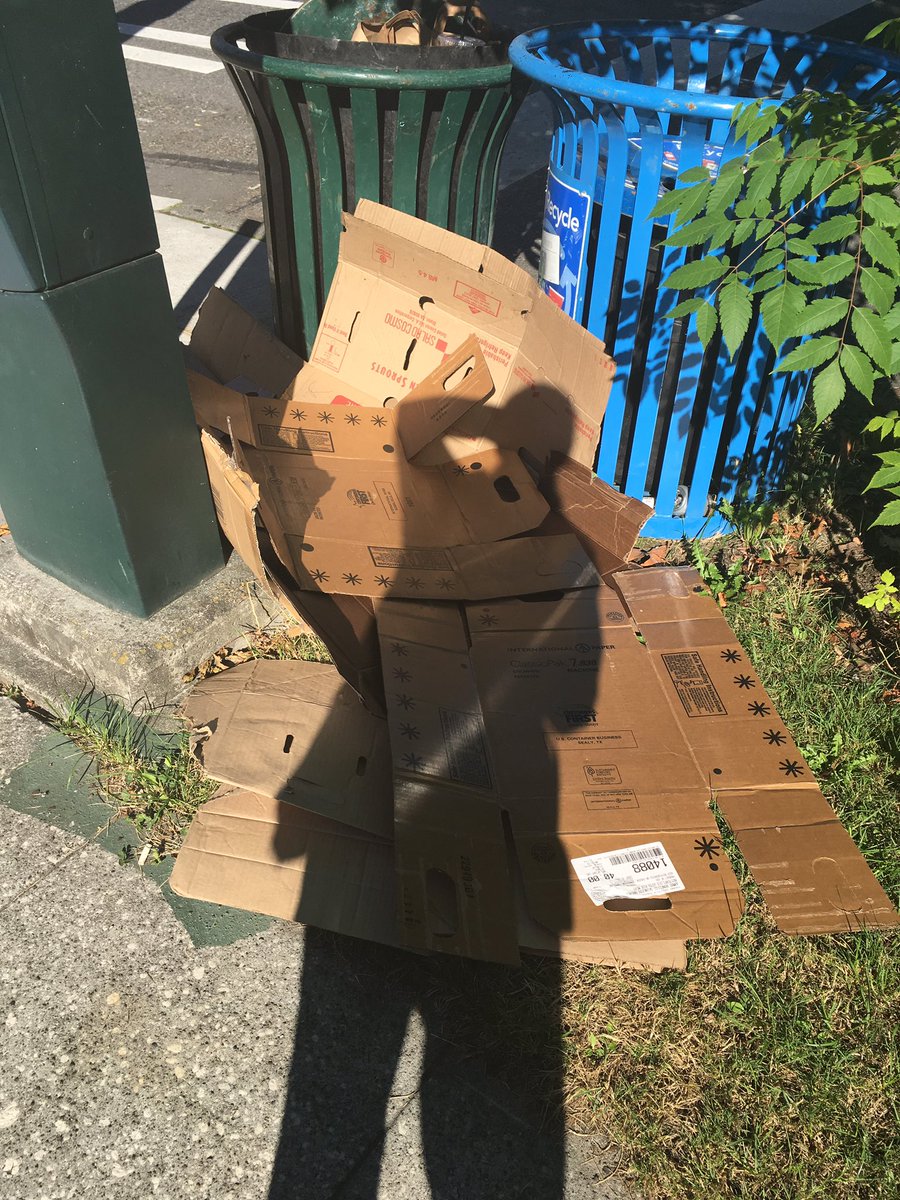 LauraCatPJs's tweet photo. #TypicalSeattle Homeless people recycle their beds instead of dumping them in the trash. https://t.co/on2tZl5AMH