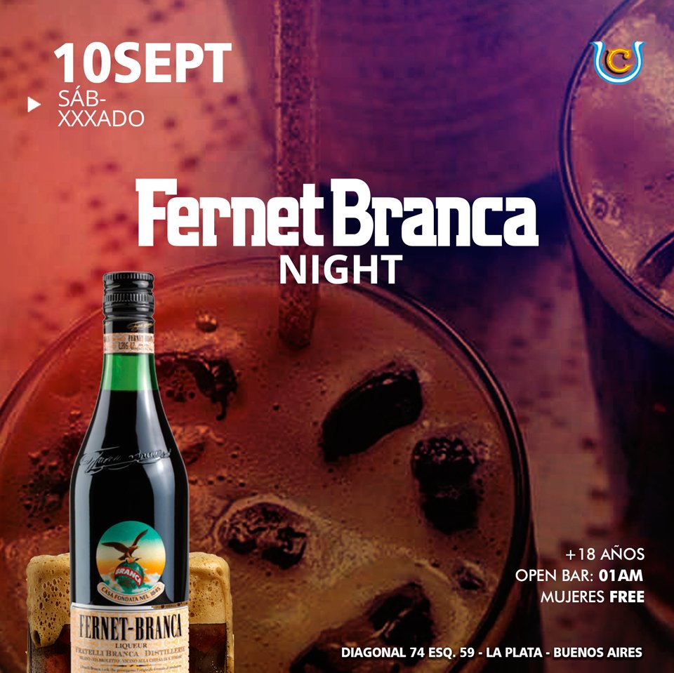ElCopetin's tweet photo. Hoy #sábado fiesta #Branca! ☄️ Vení a romper la noche y a disftrutarla como vos ya sabés 😉 #laplata #night #sesale https://t.co/ol6eSkoRfe