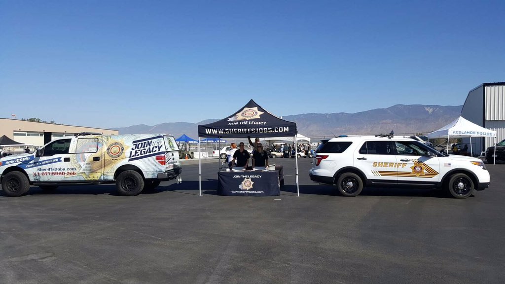 sbcountysheriff's tweet photo. Stop by our table at the #SBD2016! We have a great view and recruiters standing by #JoinTheLegacy! https://t.co/AP0r2apUUb