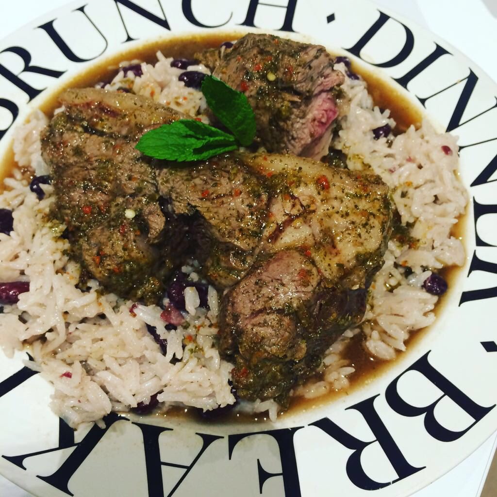 MatthewOugh's tweet photo. Levi's Homecoming lamb wit rice and pea! #leviroots #saturdaycookup Working through your recipe book @levirootsmusic https://t.co/cvWKwSrsLy