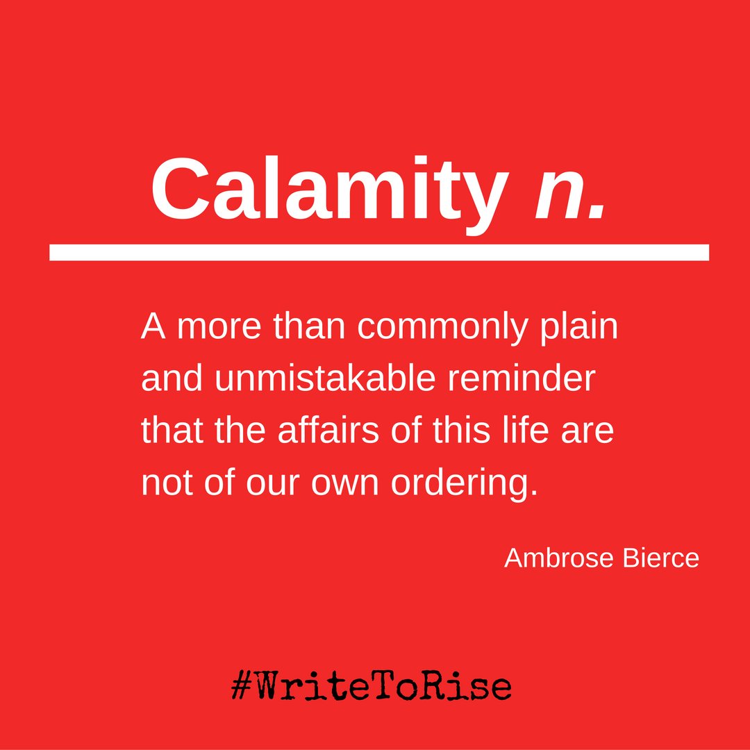 _HouseofDavid's tweet photo. No one really knows what tomorrow may bring... why not embrace the #calamity 

#WriteToRise https://t.co/eYlUHF8yPx