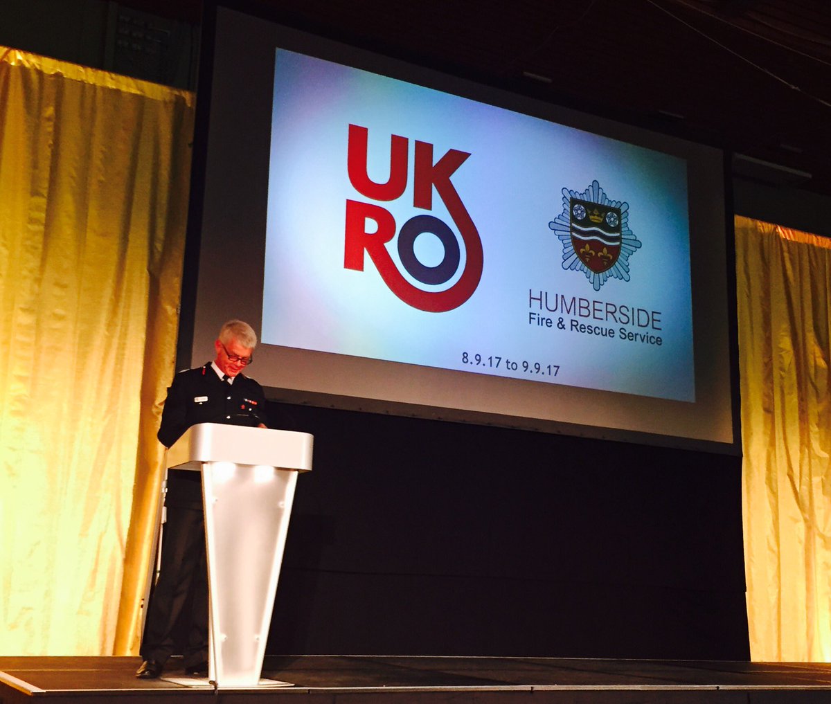 It's official! @CFODSanders announces <a href="/HumbersideFire/">Humberside Fire & Rescue</a> will host the <a href="/_ukro/">UKRO</a> National Challenge on the 8&amp;9 Sept 2017