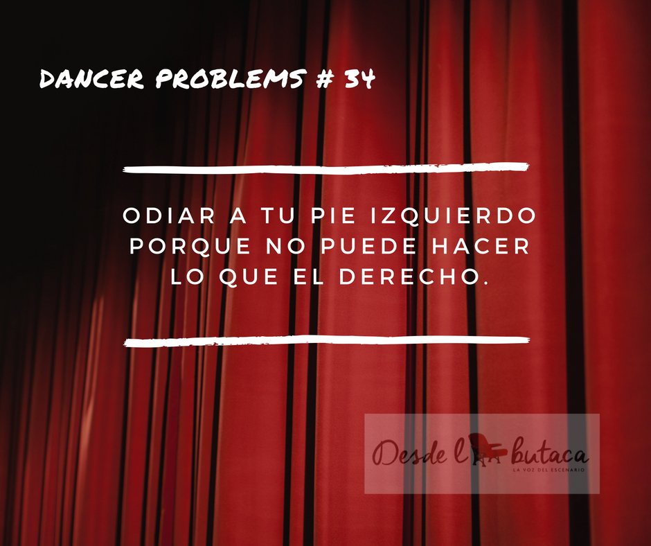 dsdlabutaca's tweet photo. #Dance #Baile #ProblemasDeBailarines #DancerProblems https://t.co/j1D7SxpHfx
