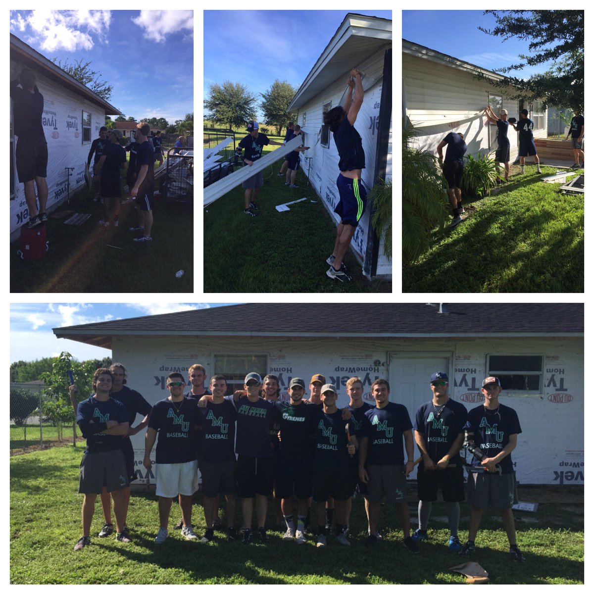 GyreneBaseball's tweet image. Great morning working with habitat for humanity helping build homes in the local community! #uncommonexcellence
