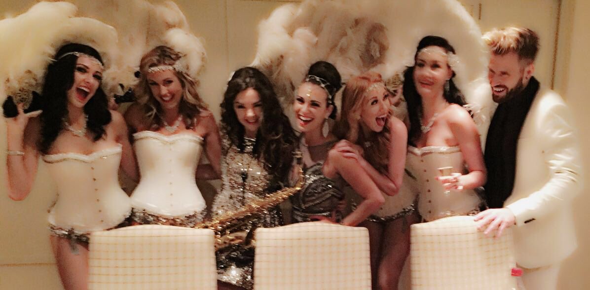 Just about 2 hit the stage -full team! #birthdays #anniversaries #laughs #surprises #eventprofs #danceentertainment