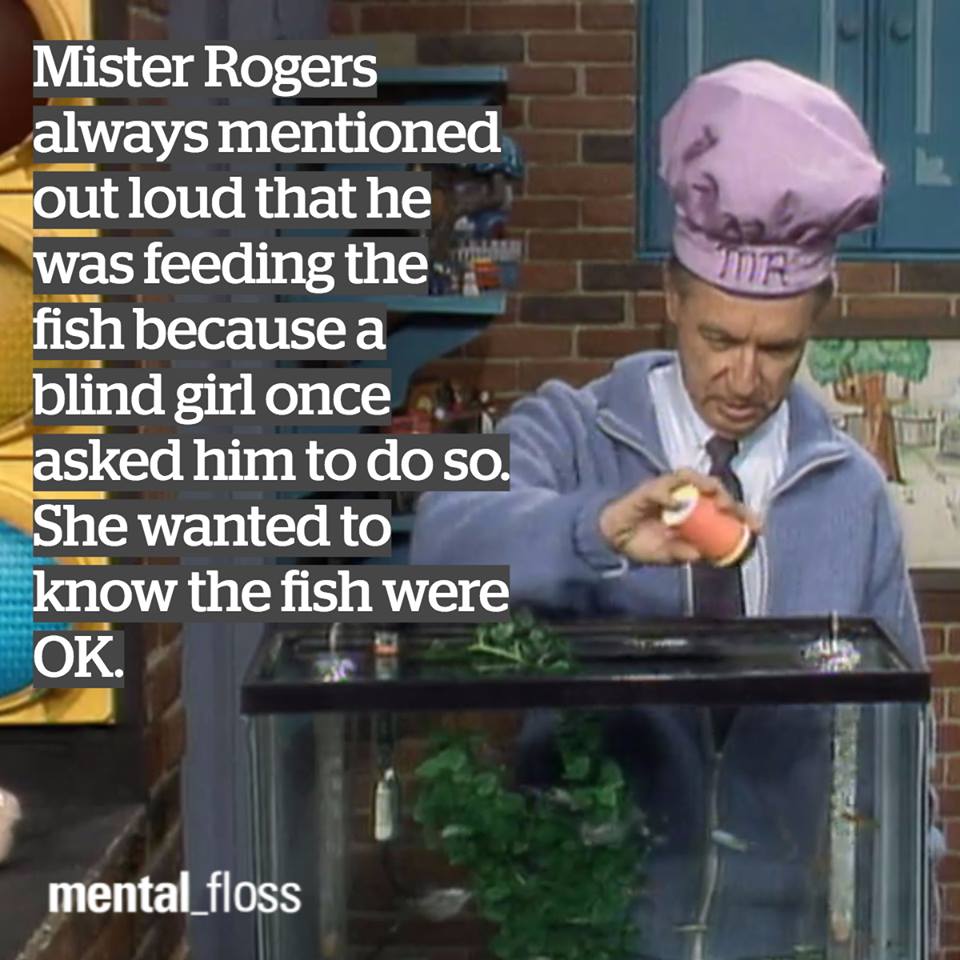BlindNewWorld's tweet photo. Mister Rogers knew how to make sure everyone could enjoy his show. #BlindNewWorld #MisterRogers https://t.co/IGu7hKREjK