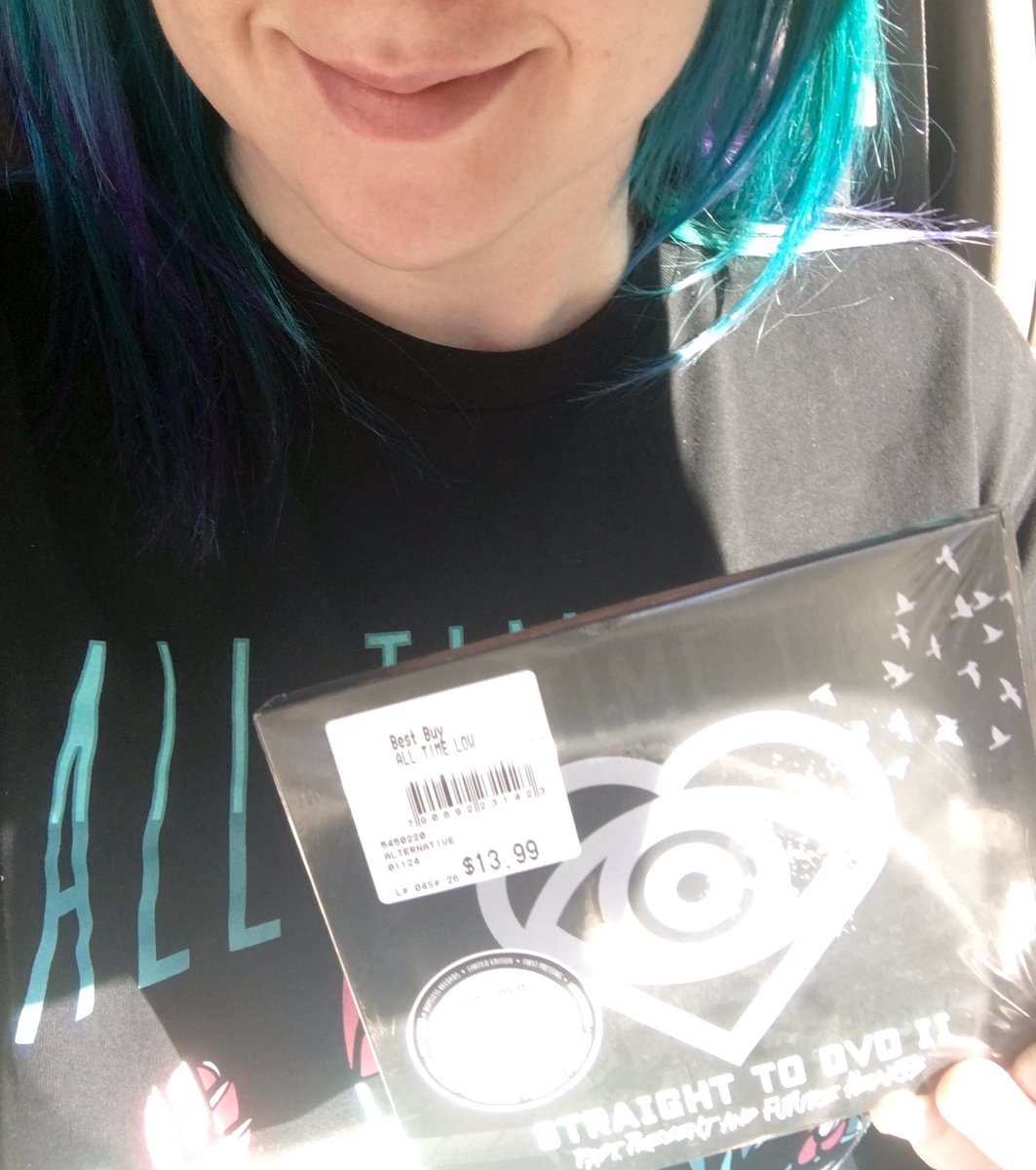 PunkDoll999's tweet photo. @AllTimeLow I'm a little late but look what I picked up on my way home! Stoked to watch it! #STDII #STD2 https://t.co/Fi7mlmDcTH