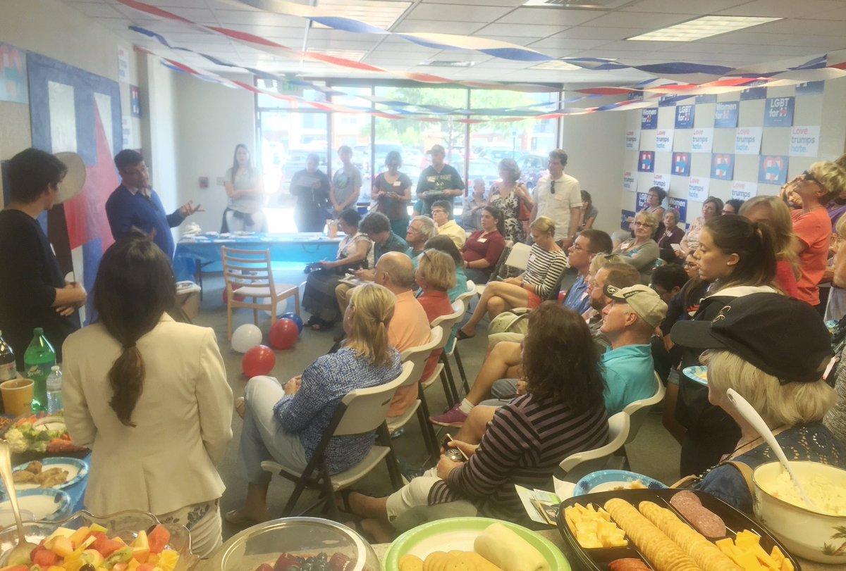 _DCAndres's tweet photo. The one &amp; only Samwise @SeanAstin firing up our @HillaryforCO office opening here in Broomfield!!! #HomeSweetCO https://t.co/ZoyQtWm66W