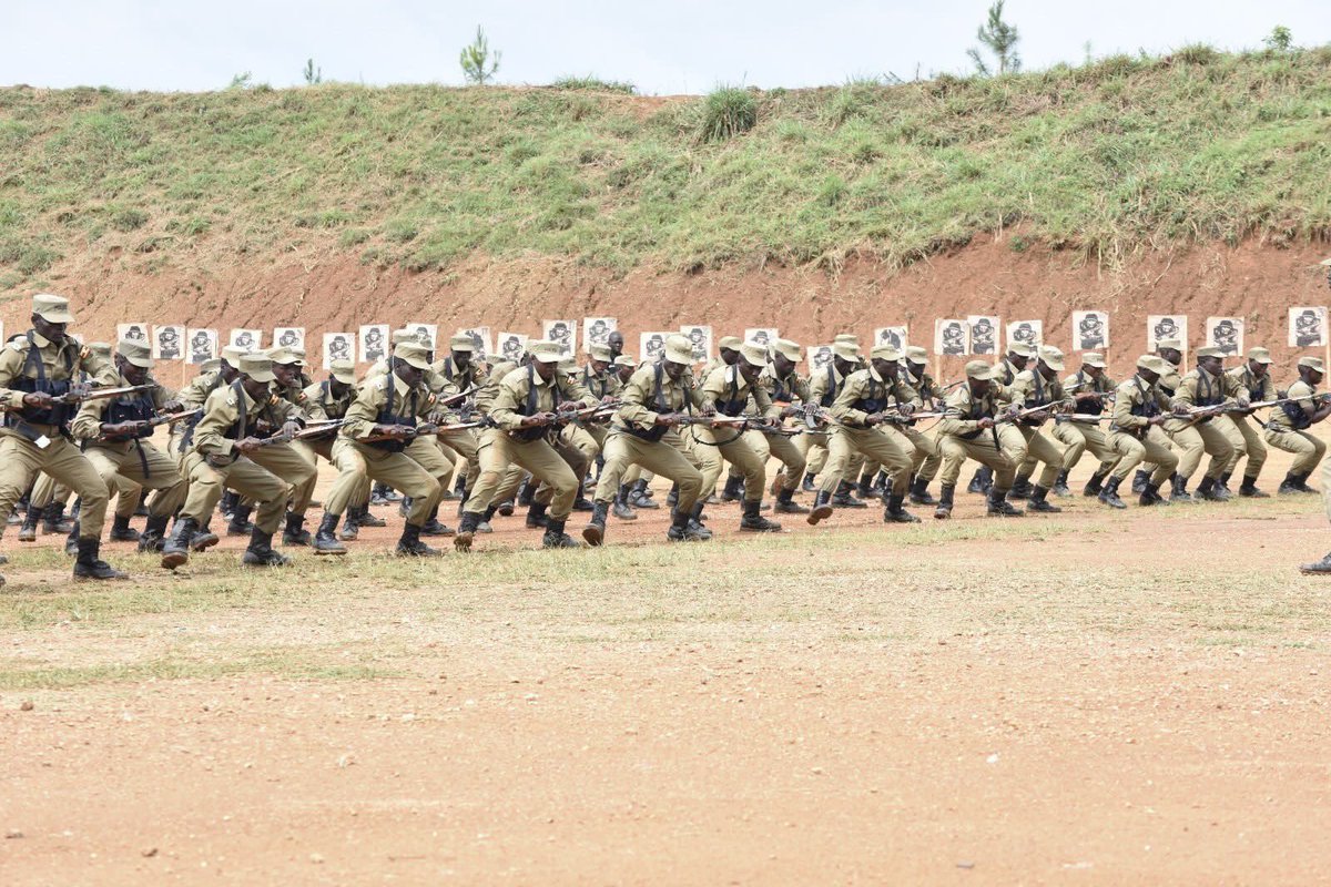 PoliceUg's tweet photo. President @KagutaMuseveni at the pass out for Cadets and PPCs in PTS Kabalye, after 15 months of training. https://t.co/03fX72kTRM
