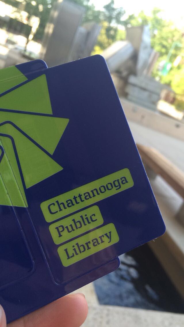 NewsPham's tweet image. Totally nerding out. Got my @chattlibrary card today! As I've always done, I just checked out WAY too many books! 🤓📚