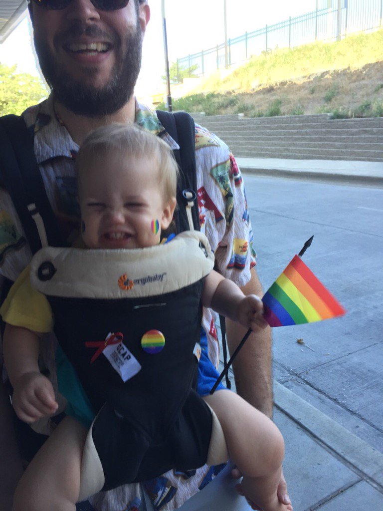 DallasJacobi's tweet photo. Post-pride glow #CUPride2016 https://t.co/ffSLq4sF9L