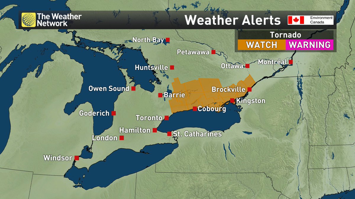 Ontario Tornado Map : This map was created by a user.