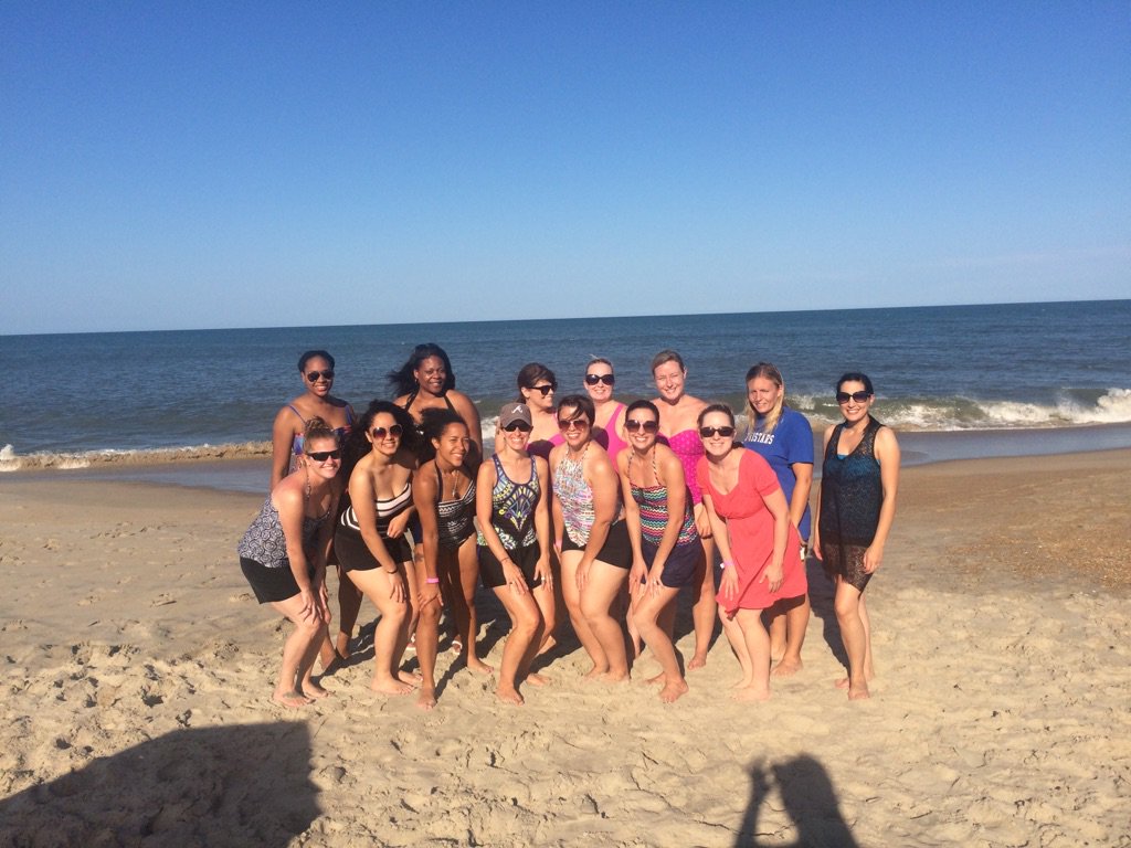Ropes course conquered &amp; now spending time on the beach! Perfect day! We need more ladies here w/us!! <a href="/diamondcaryn/">Caryn</a>
