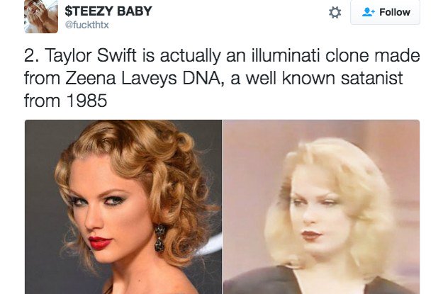 Theres A Theory That Taylor Swift Is Actually A Clone Of A Former