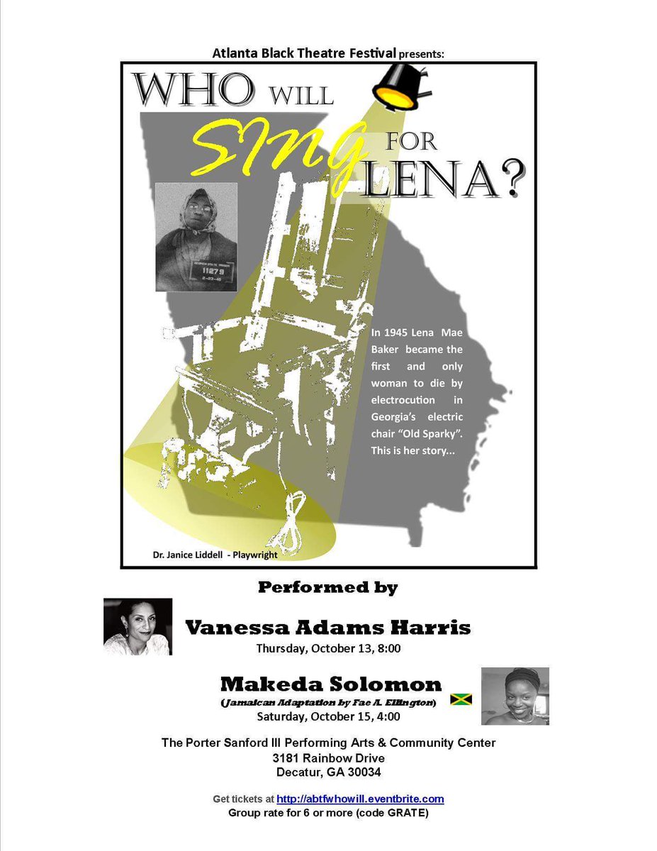 FaeEllington's tweet photo. 'WHO WILL SING FOR LENA' SATURDAY, OCT 15, 4.P.M.
PURCHASE YOUR TICKETS ON LINE ASAP...LIKE NOW!!! SEE FLYER BELOW. https://t.co/wtF1QlJ2Sz