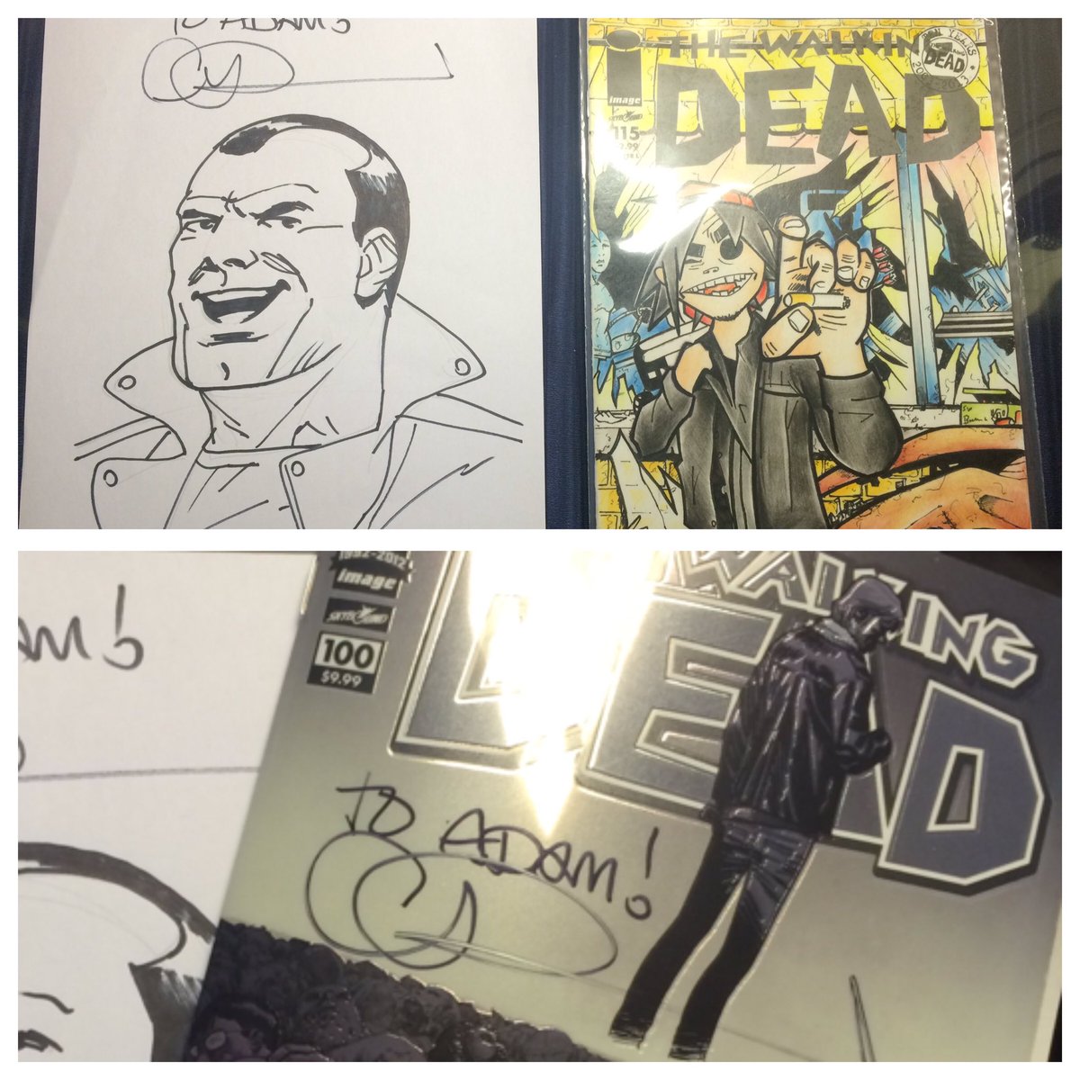 2004ironman's tweet photo. Happy with today!Met @CharlieAdlard (really nice chap) also picked up a variant cover from @BUMCHEEKS2 #icecomiccon https://t.co/yJUzfo2j9t