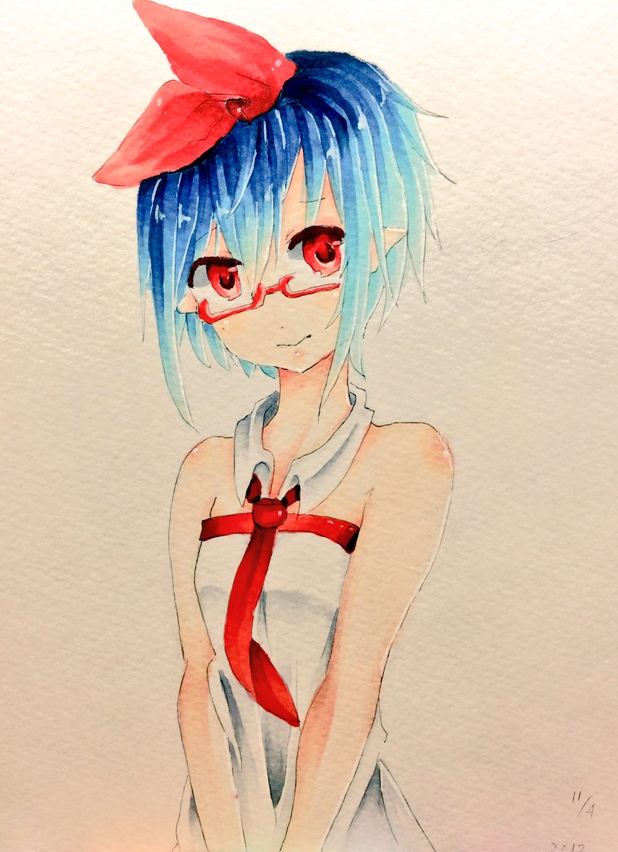 「懐かしき4年前の絵が小さいスケブにいらっしゃった 」|水ラピのイラスト