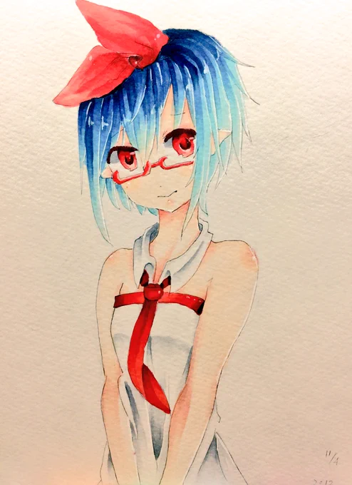 懐かしき4年前の絵が小さいスケブにいらっしゃった 