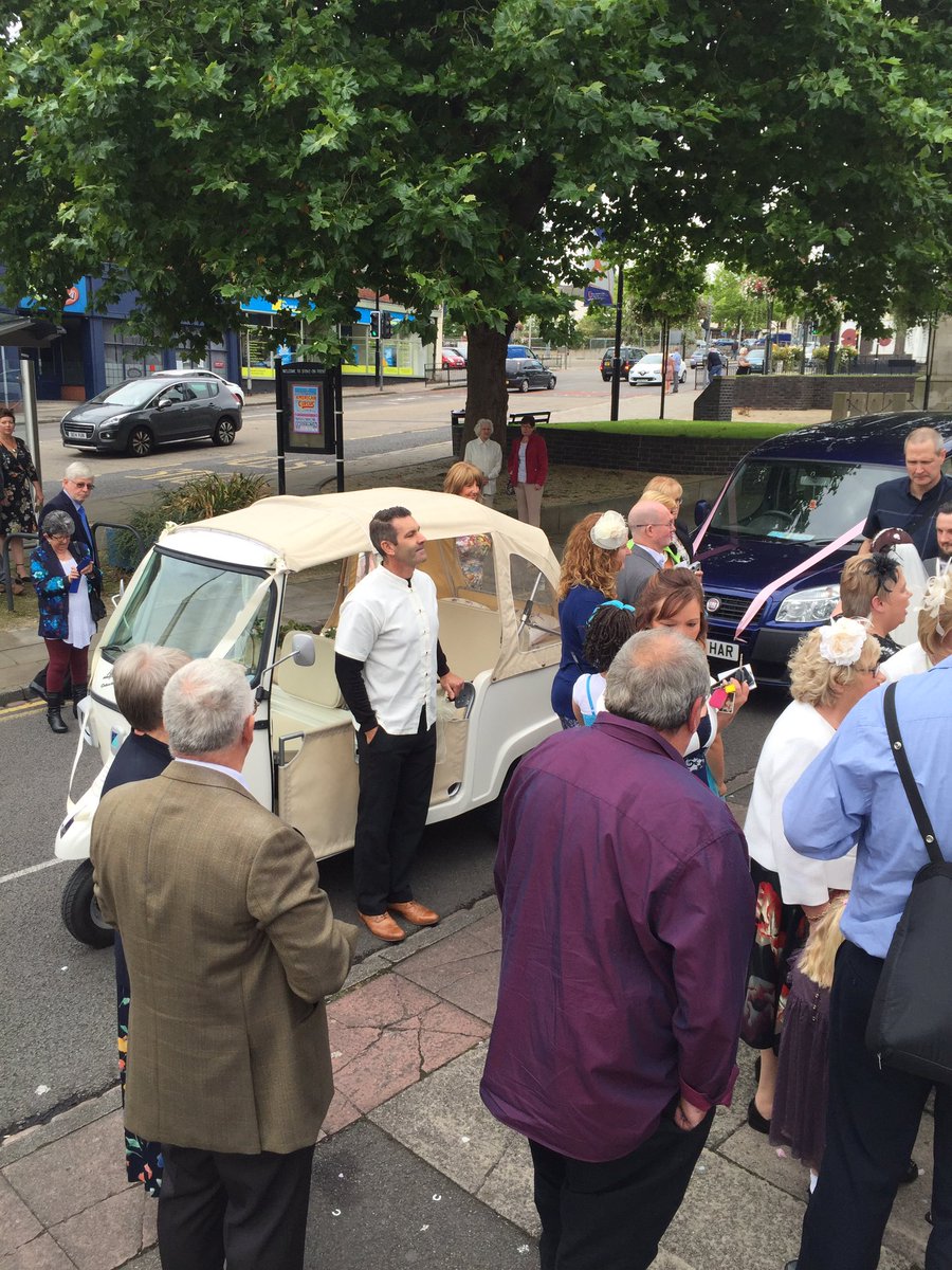 Great wedding today at Stoke! #Tuktuk