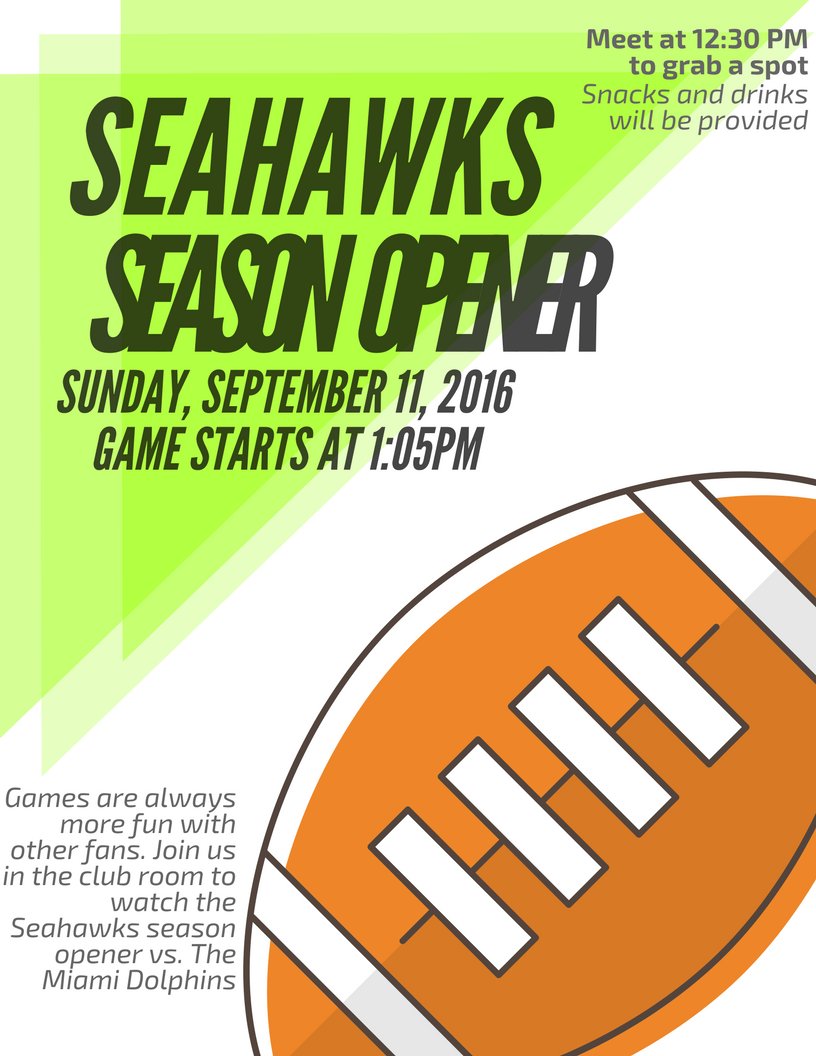 NobleApartments's tweet photo. Seahawks game tomorrow! Join us in the club room to watch! https://t.co/w47YINXcEa