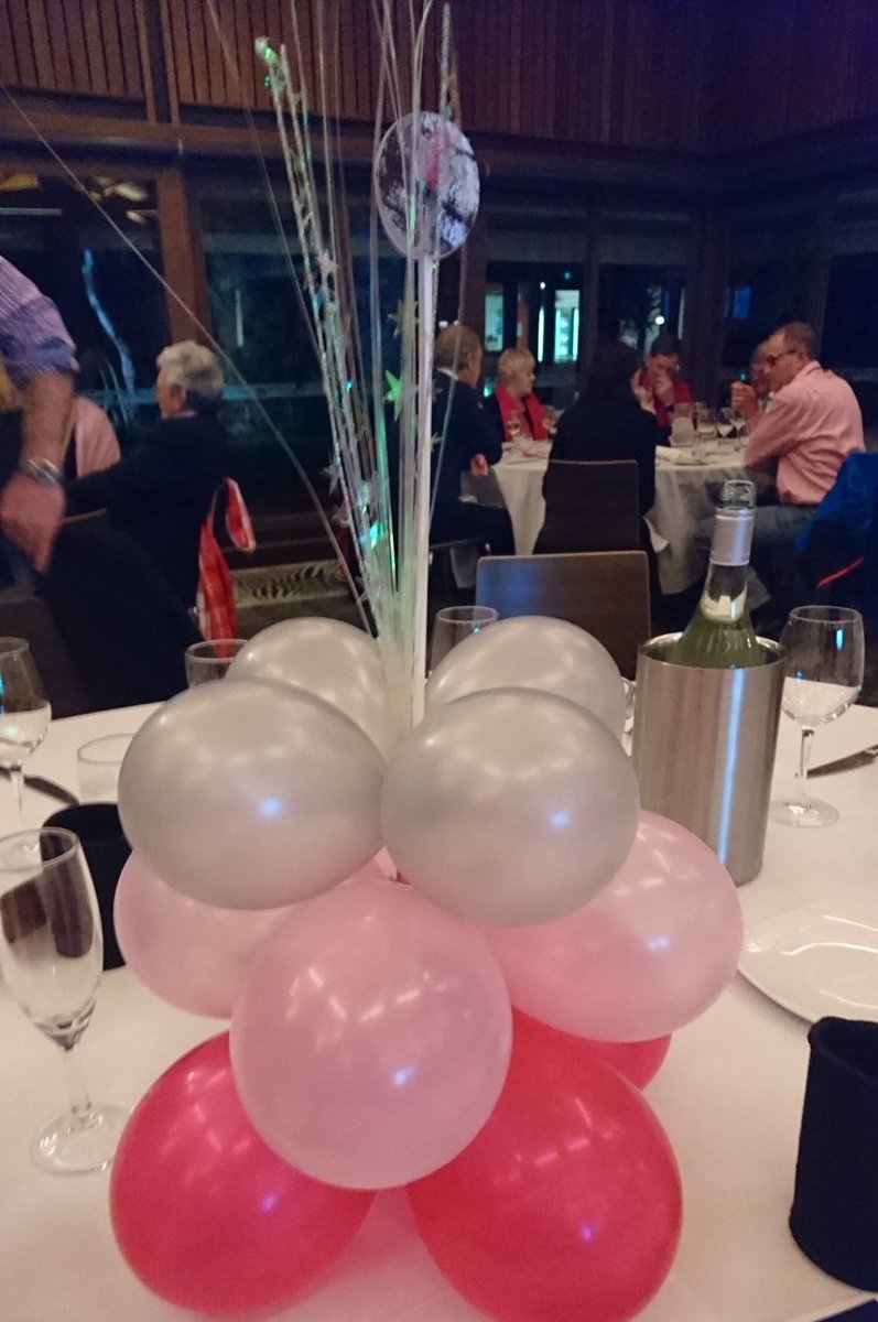 KennedyCreek1's tweet photo. #asv16 some groups have a gala dinner - ours is grey and pink themed galah dinner https://t.co/YSBhgLhBfB