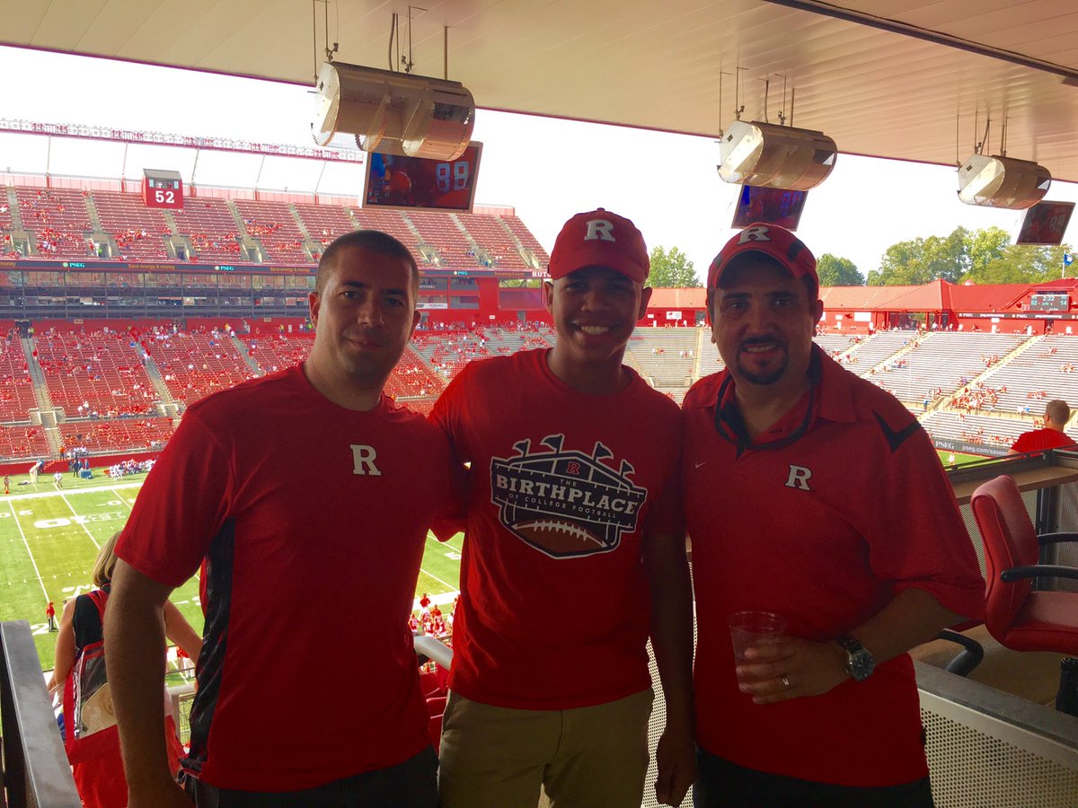 Celebrating another Rutgers victory with Amy, Lester and our future Mayor Of Elizabeth