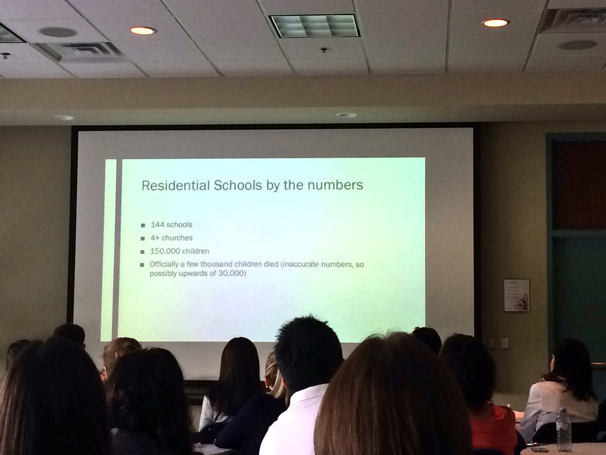 ICHSMcMaster's tweet photo. Some numbers that need to make it into textbooks. Residential schools existed until the 1990s in Canada #ICHS2016 https://t.co/dTjXi3t97X