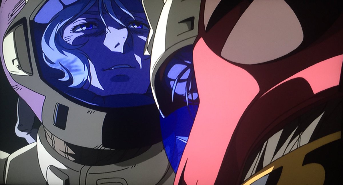 札幌の虎口裟南時貞 宇宙を彷徨っていたアンジェロ 彼の目の前にシナンジュの残骸とフロンタルの亡骸が漂着 そのフロンタルの亡骸に安堵するかのように涙するアンジェロ Nitiasa G Uc ガンダムuc