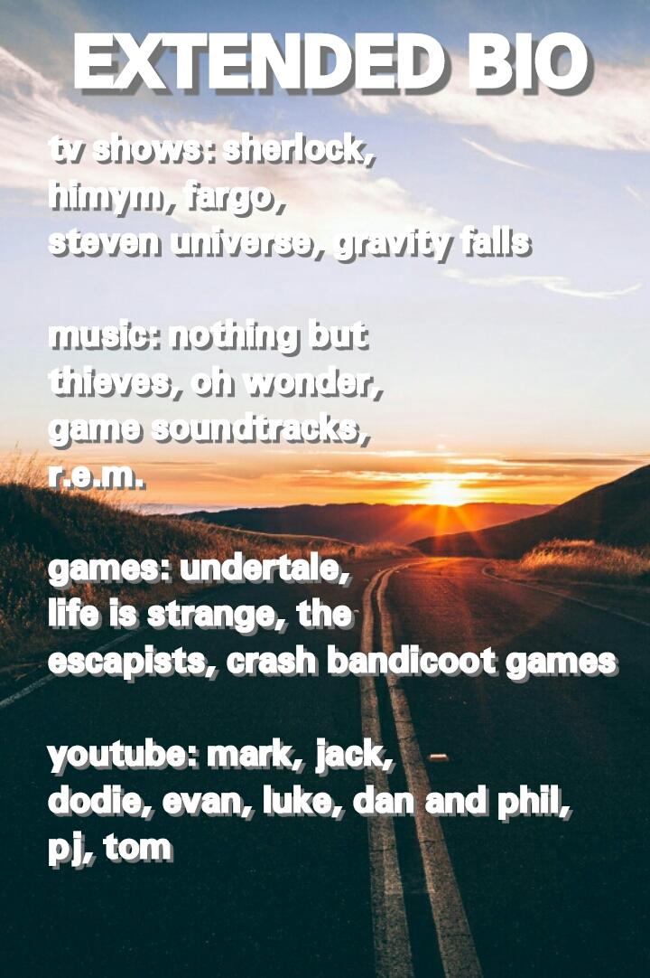 flowerlestrade's tweet image. extended bio ✨✨