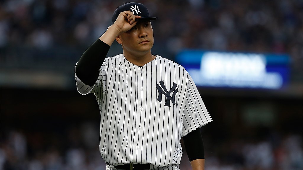 Yankees's tweet image. Ace’s gonna do what he do: 7.1 IP, 5 H, 1 R, 0 BB, 10 Ks. #LetsGoYankees