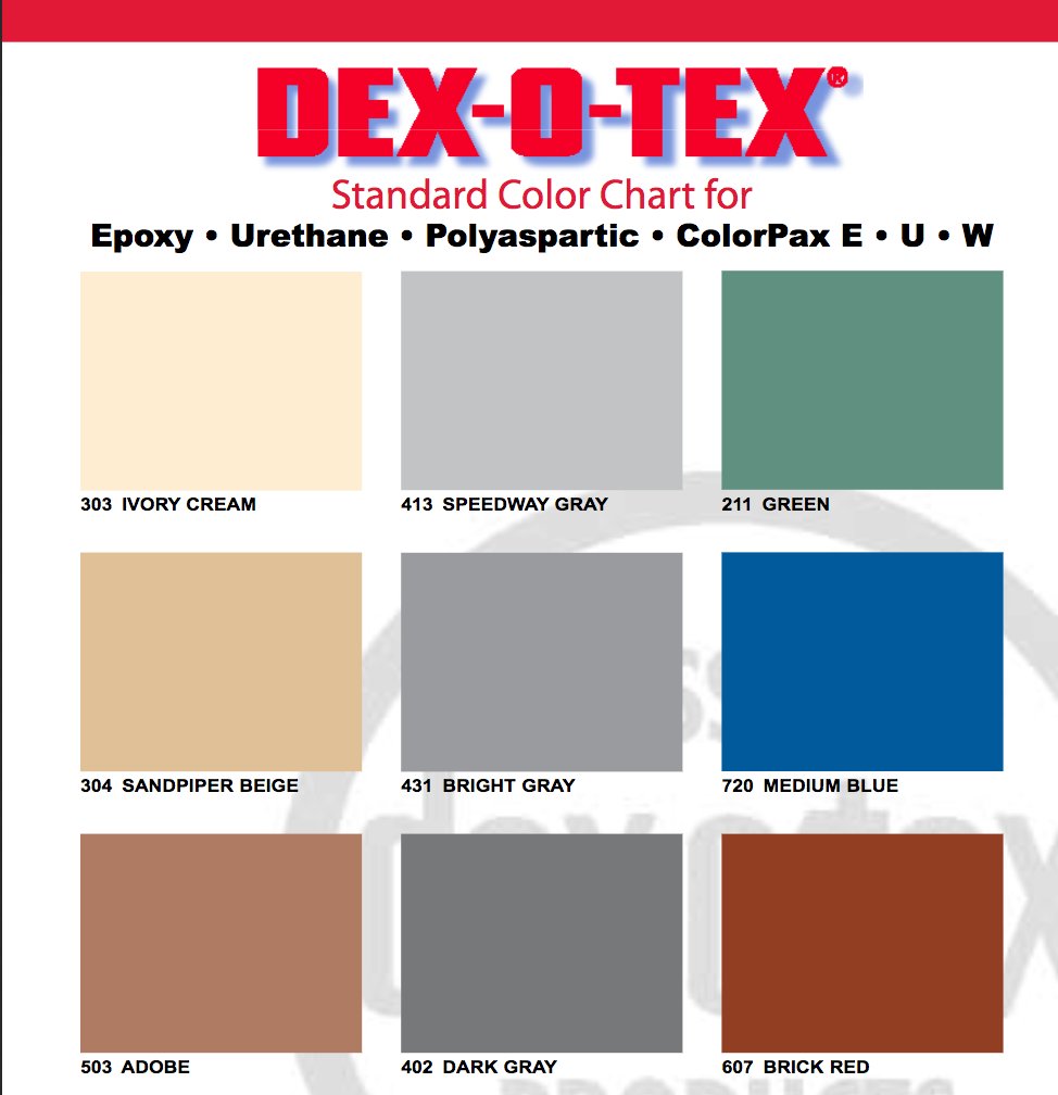 Dexotex Color Chart