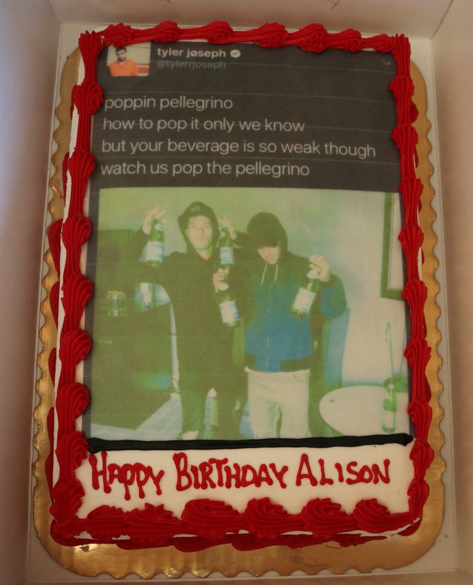 timeslowin's tweet image. I LITERALLY PUT TYLER'S POPPIN PELLEGRINO TWEET ON MY BIRTHDAY CAKE IM SOSJSKALA