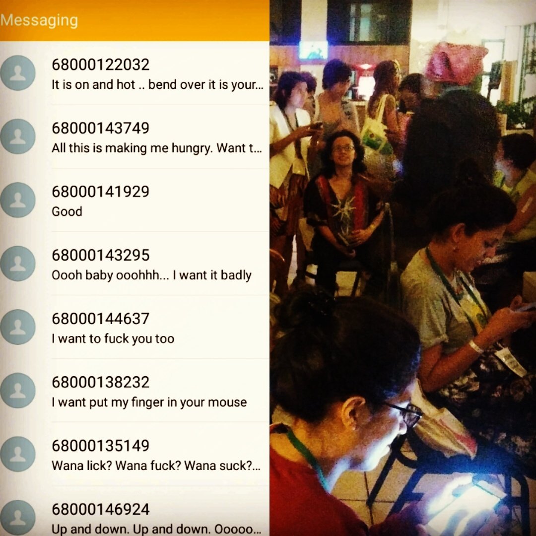 SinfullyAlive's tweet photo. Collective #sexting at #FIXHub on Day 3 of #AWIDForum #SoMuchFun #SoMuchErotica #feministtech https://t.co/GUthkuBRcG
