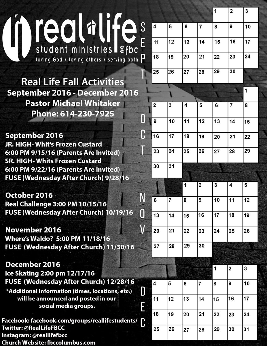_reallifefbc_'s tweet photo. Missed Real Life on Wednesday? Don't miss out on our next activity. #RealLife https://t.co/LK9CrYeFmC
