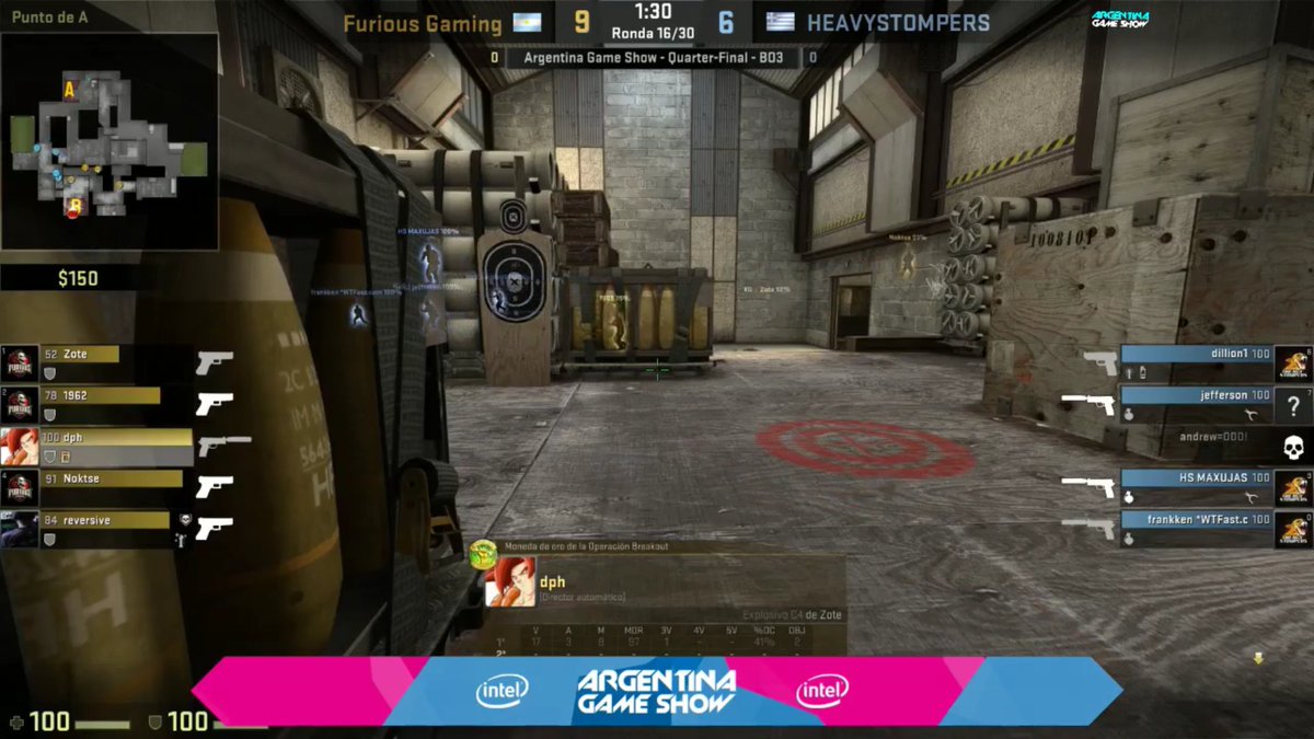 TemporadaJuegos's tweet photo. @FuriousGamingAR 9-6 en el primer lado ¡En vivo! #CopaCSGOAr https://t.co/cdbiW79XXe @ArGameShow #ArGameShow https://t.co/siT1bdwwVI