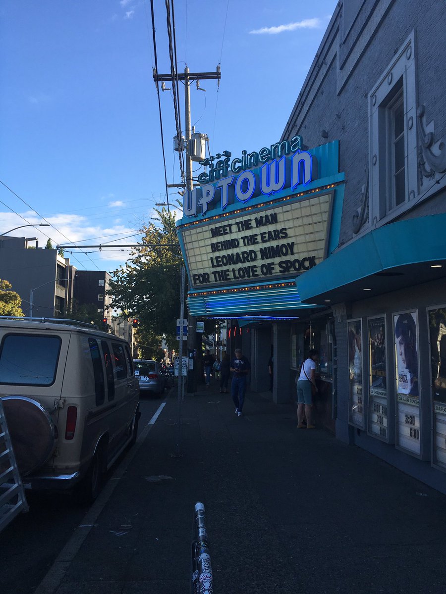 LauraCatPJs's tweet photo. #TypicalSeattle Best indy cool movie theater in town. A block from @kexp, the best indy cool station in town. https://t.co/QUBpUxAPJa