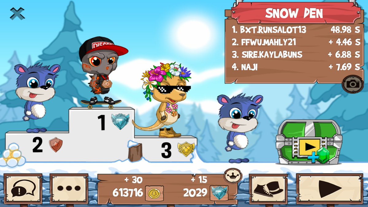 rare_runs's tweet photo. Get on my level, son! #funrun2 #mahly21 #Kaylabuns #Naji https://t.co/M2Yq7vtILJ
