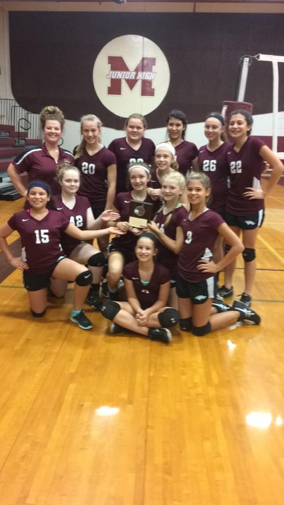 CoachMerlinMJH's tweet photo. So amazingly proud of each of these girls! They placed 2nd at our tournament! #StangGang https://t.co/nhKrdubw9R