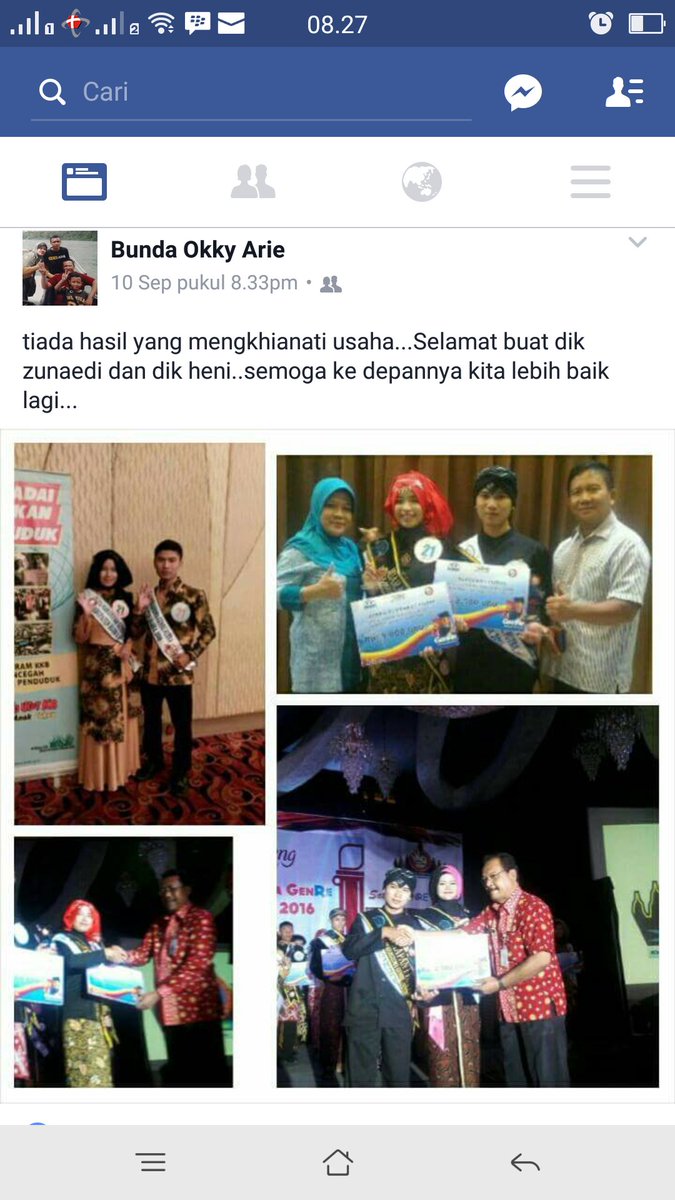 tiada hasil yang menghianati usaha  :) selamat atas perjuangannnya