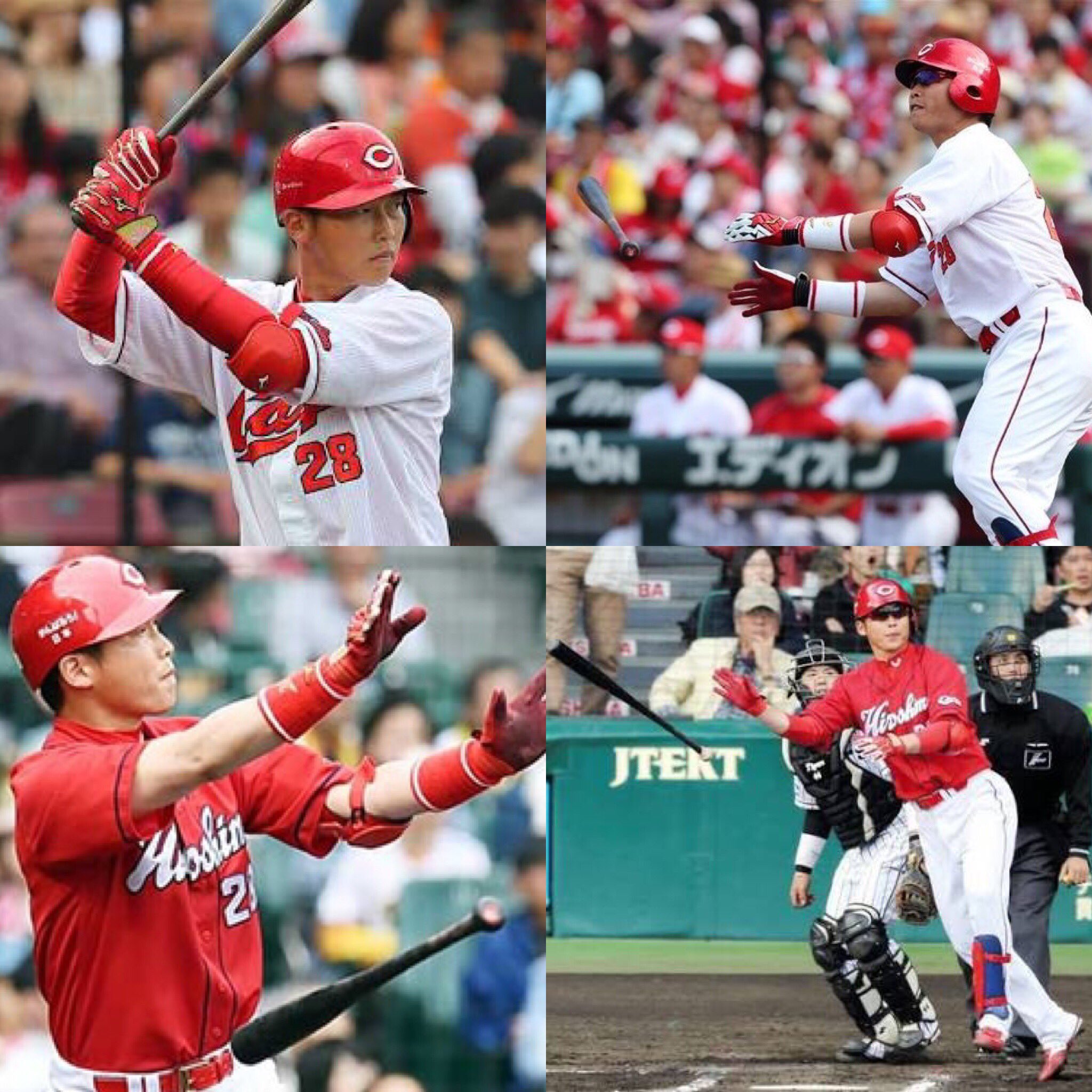 新井貴浩使用バッティング手袋