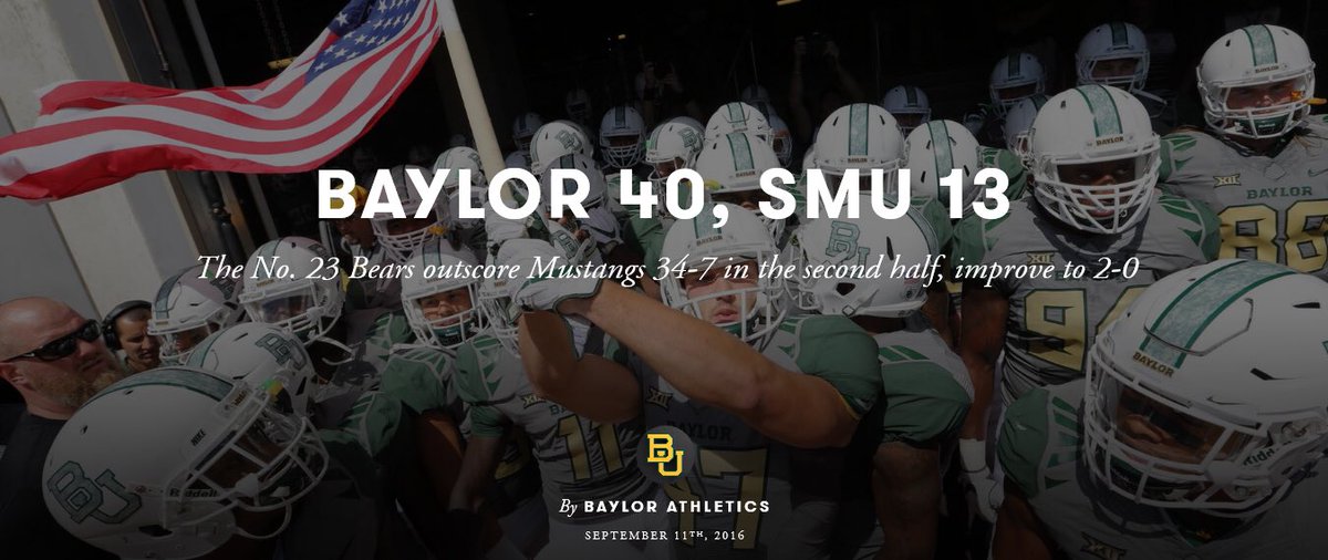 BUFootball's tweet image. 📸 Baylor's 40-13 victory on Military Appreciation Day in pictures: baylorathletics.exposure.co/baylor-40-smu-… #SicSMU 🇺🇸