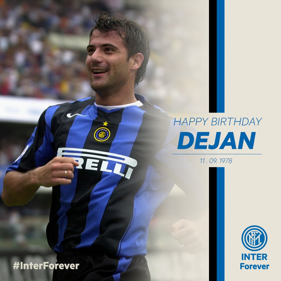 Inter's tweet photo. Tanti auguri a chi ha difeso per tanti anni i nostri colori. Buon compleanno Deki #Stankovic! 🎂 #InterForever https://t.co/Cs6H9BXUju
