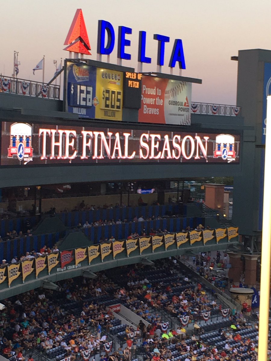 Only 13 games remain. #BravesfinalseasonatTurnerField
