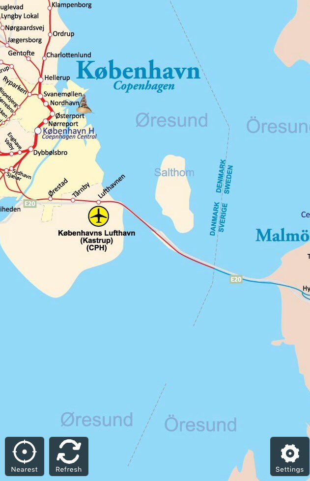 HippoMetro's tweet image. #Øresund #Öresund #Railmap now on iOS app HippoMetro. #danmark #denmark #sweden #sverige. #🇸🇪 #🇩🇰