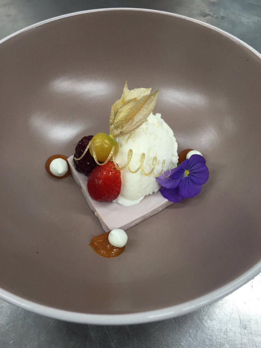 chefwesterlund's tweet photo. 5th and final course @PrairieCherry Over the Hill Sour Cherry Pannacotta @CCFCCReginaJr @Centrechef https://t.co/gOveMVnfbl