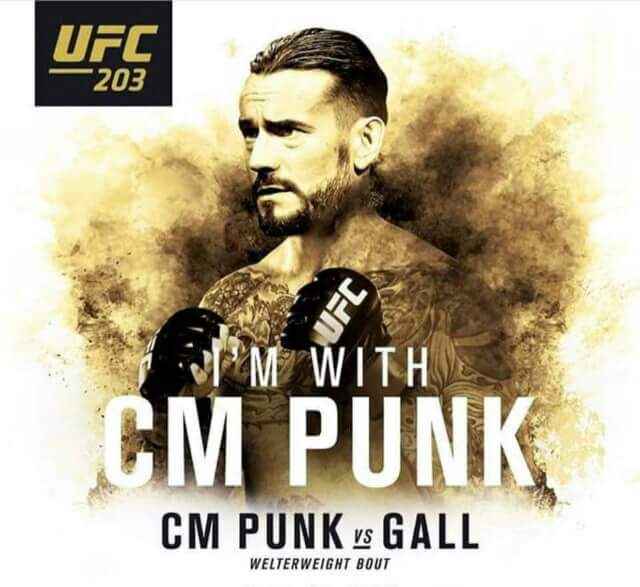 oneupedyouagain's tweet photo. My Saturday Nite π #UFC203 #CMPunkVsGall #CMPUNKUFC https://t.co/WGvdf4vOZn