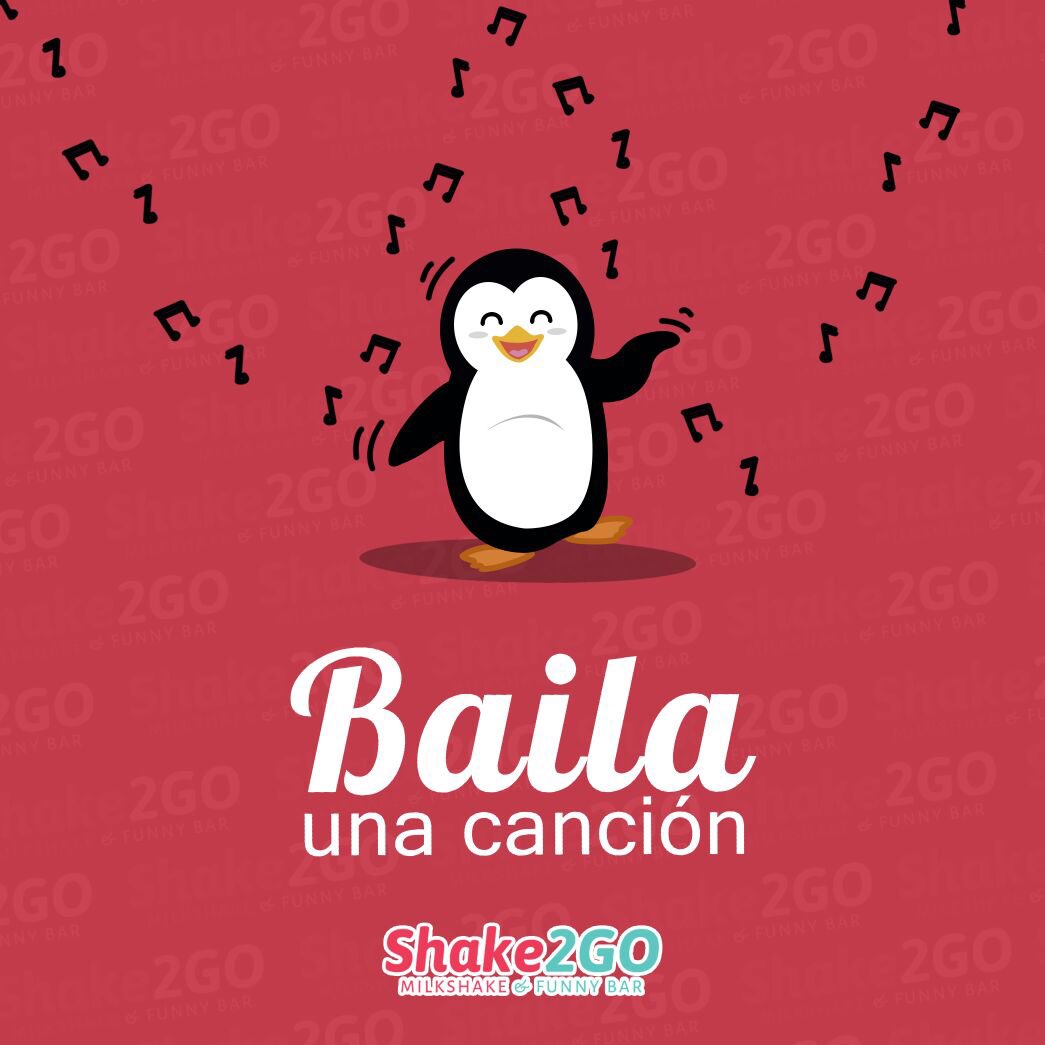 Shake2G's tweet photo. Baila con #Shake2GO 💫🐧 https://t.co/pTutFtm4fb