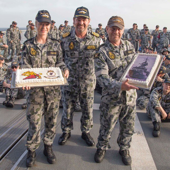 #POTD #HMASPerth celebrated her 10th birthday on 26 Aug on her 3rd patrol in the Mid East under Op MANITOU #AusNavy